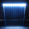 Cascada de Labio Recto Gris con LED azul