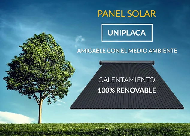 Panel solar uniplaca